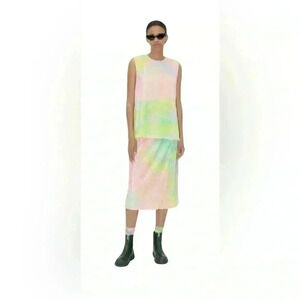 STINE GOYA ombré pastel sequin top and skirt set